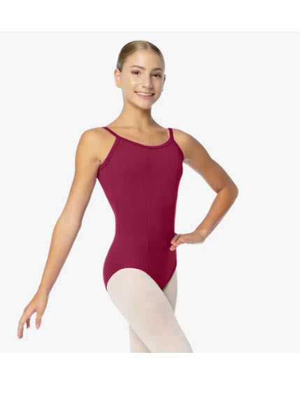 So Danca SL02 Patricia Adult Camisole Leotard With Princess Seams Burgundy